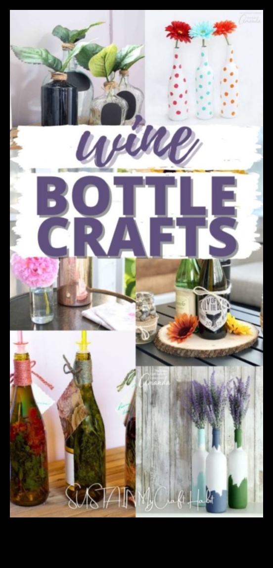 الحرف اليدوية لمحبي النبيذ: المشاريع الإبداعية التي تتضمن الفلين والزجاجات