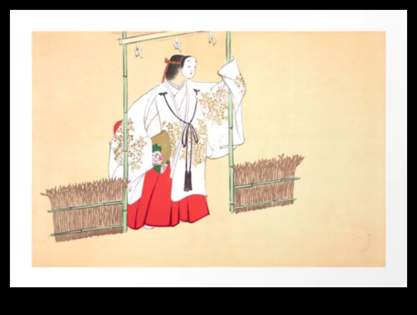 نوح الدراما: استكشاف الفن المسرحي في عالم الحبر الياباني