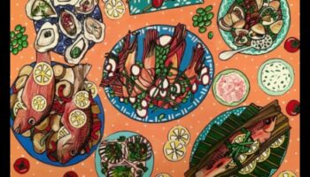 الإبداع الطهوي مع الرسم على الطعام: فن صالح للأكل على القماش