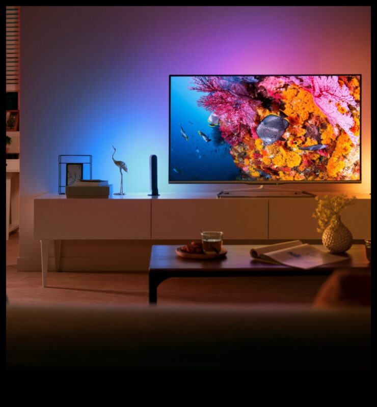 إضاءة الطريق: أجهزة تلفزيون ذات إضاءة محيطة لتعزيز الأجواء