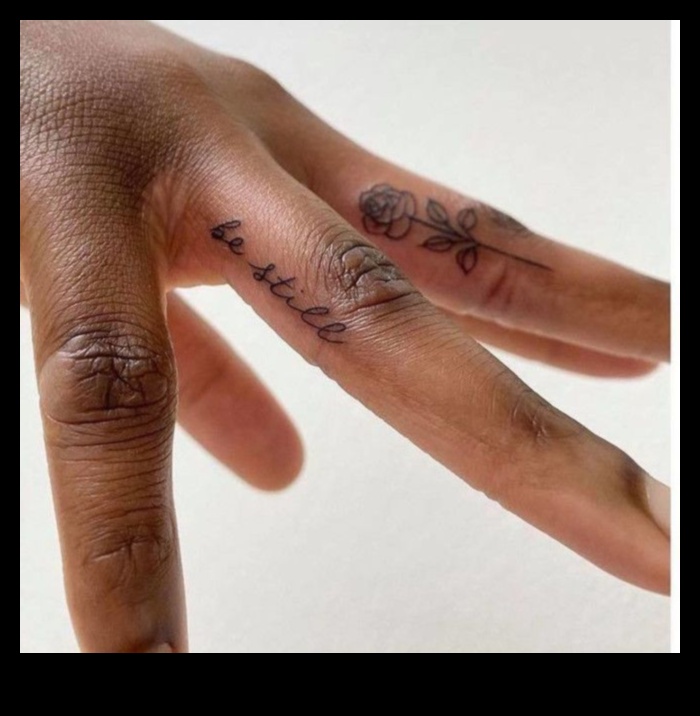 انتصارات صغيرة: استمتع بفن وشم الأصابع الأنيق والأنيق