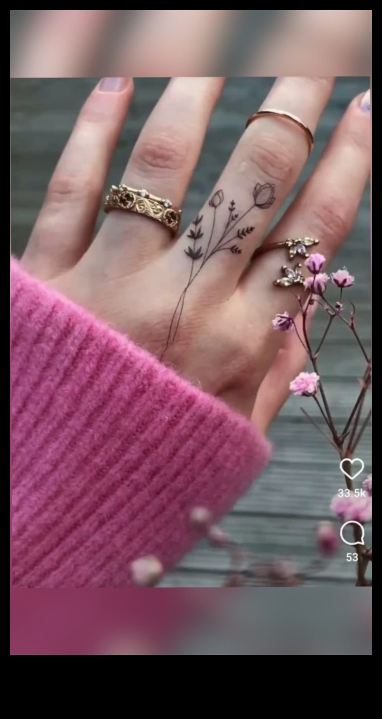 انتصارات صغيرة: استمتع بفن وشم الأصابع الأنيق والأنيق