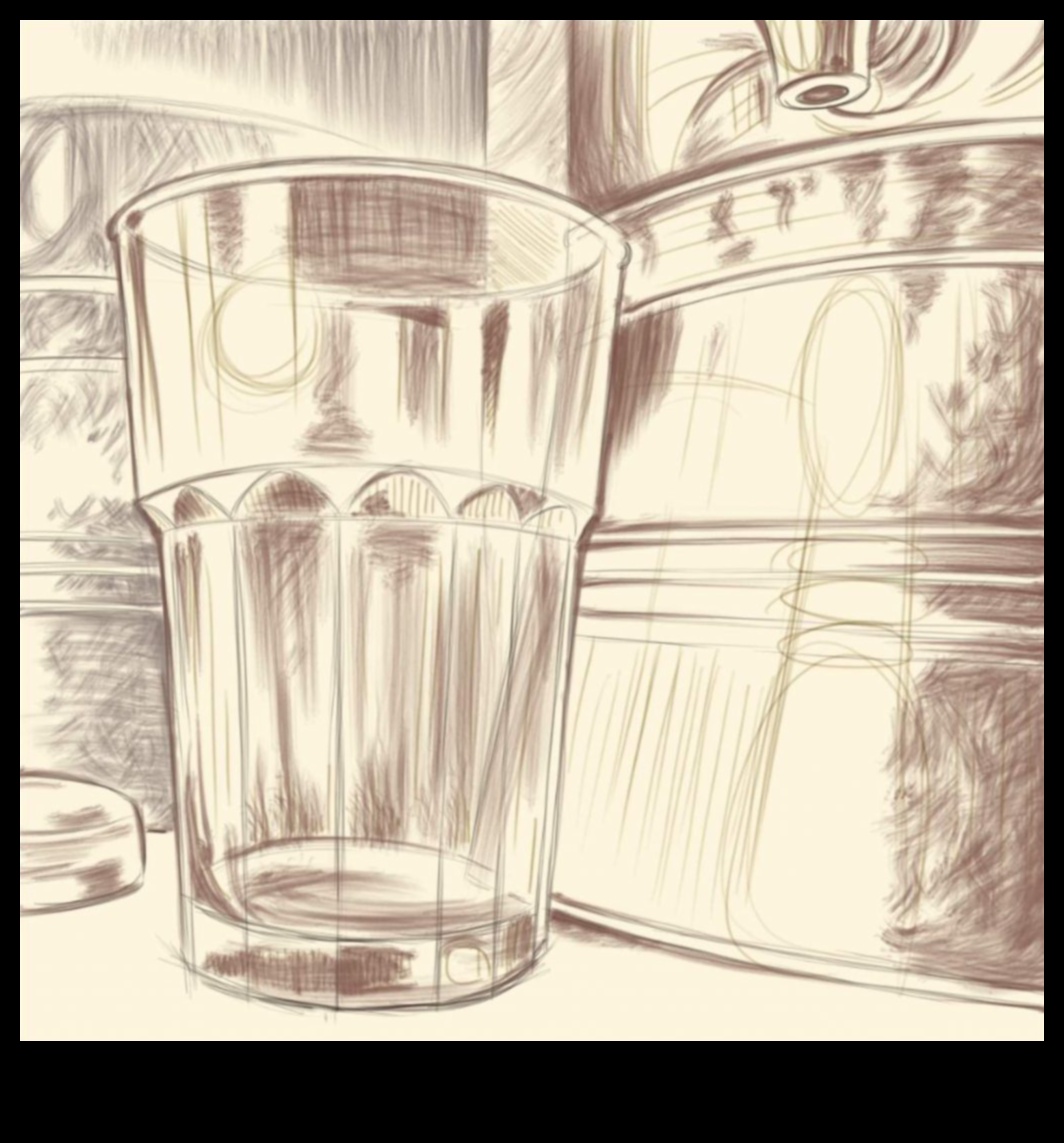 الانعكاسات في الزجاج: رسم سكون العناصر الشفافة