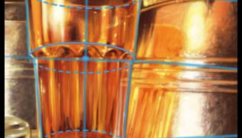 الانعكاسات في الزجاج: رسم سكون العناصر الشفافة