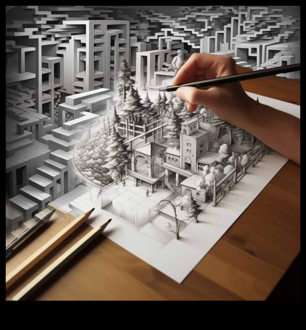 رؤى أثيرية: صياغة مشاهد تشبه الحلم باستخدام قلم الرصاص